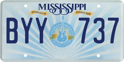 MS license plate BYY737
