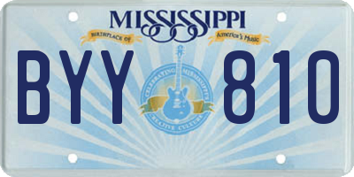 MS license plate BYY810