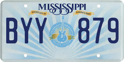 MS license plate BYY879