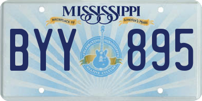 MS license plate BYY895