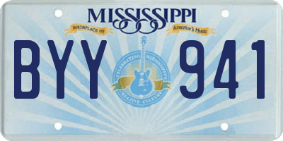 MS license plate BYY941