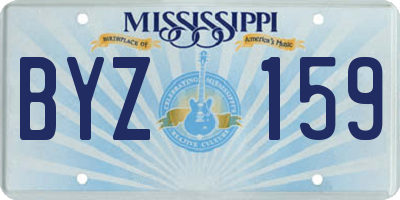 MS license plate BYZ159