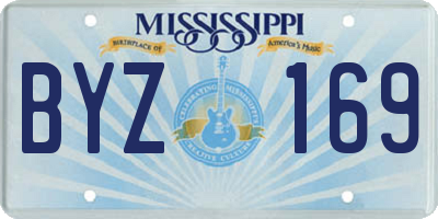 MS license plate BYZ169