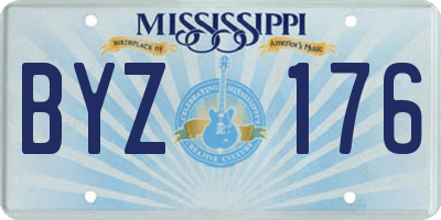 MS license plate BYZ176