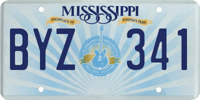 MS license plate BYZ341