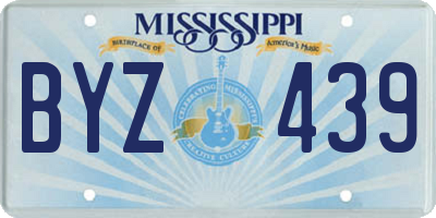 MS license plate BYZ439