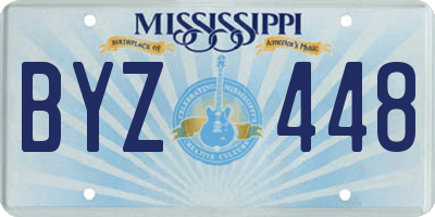 MS license plate BYZ448