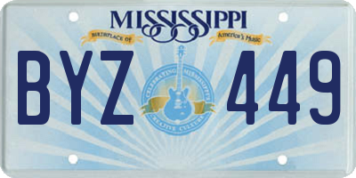 MS license plate BYZ449