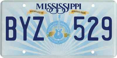 MS license plate BYZ529