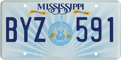 MS license plate BYZ591