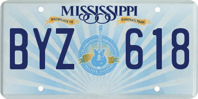 MS license plate BYZ618