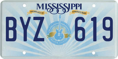 MS license plate BYZ619