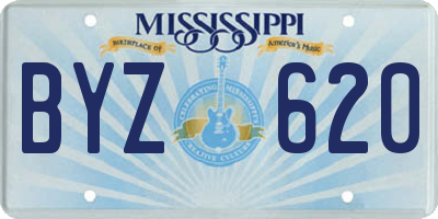 MS license plate BYZ620