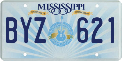 MS license plate BYZ621