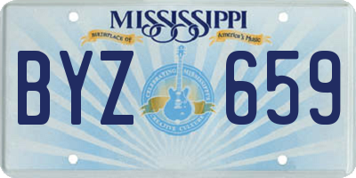 MS license plate BYZ659