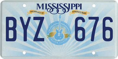 MS license plate BYZ676