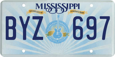 MS license plate BYZ697