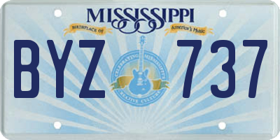 MS license plate BYZ737
