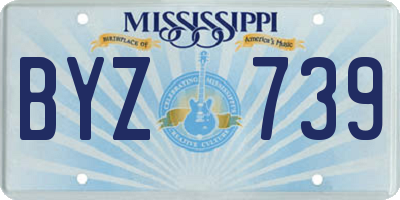 MS license plate BYZ739