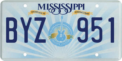MS license plate BYZ951