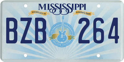 MS license plate BZB264