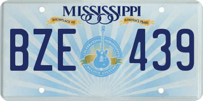 MS license plate BZE439