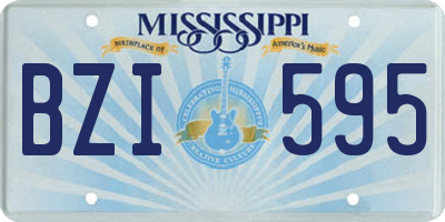MS license plate BZI595