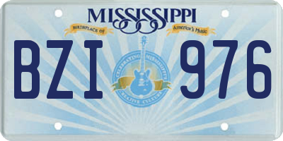 MS license plate BZI976