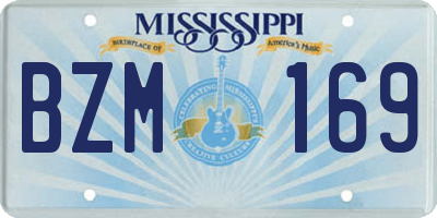 MS license plate BZM169
