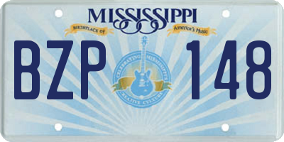 MS license plate BZP148