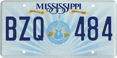 MS license plate BZQ484