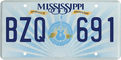 MS license plate BZQ691