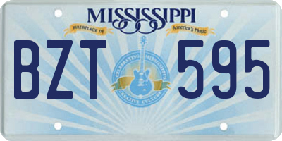 MS license plate BZT595