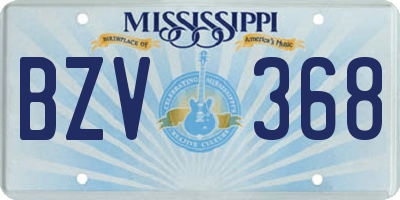 MS license plate BZV368