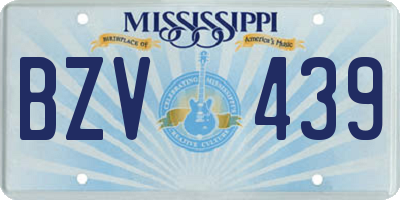 MS license plate BZV439