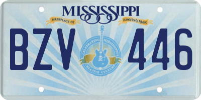 MS license plate BZV446