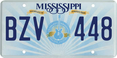 MS license plate BZV448