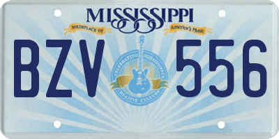 MS license plate BZV556