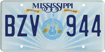 MS license plate BZV944