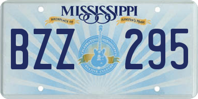 MS license plate BZZ295