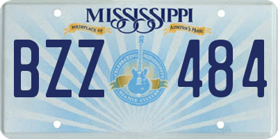 MS license plate BZZ484