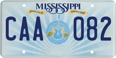 MS license plate CAA082