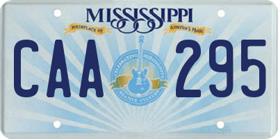MS license plate CAA295
