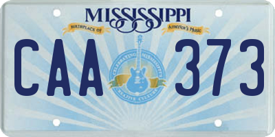 MS license plate CAA373