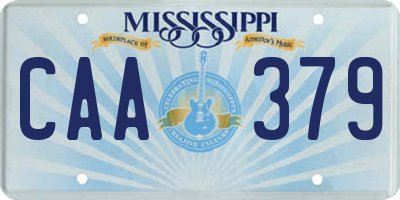 MS license plate CAA379
