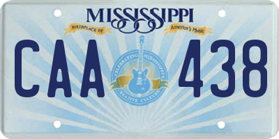 MS license plate CAA438