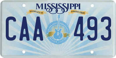 MS license plate CAA493