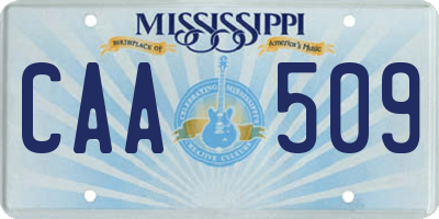 MS license plate CAA509