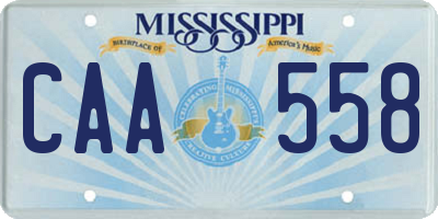 MS license plate CAA558
