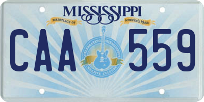 MS license plate CAA559